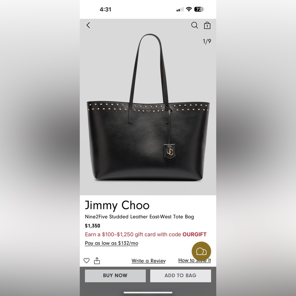 Jimmy Choo tote